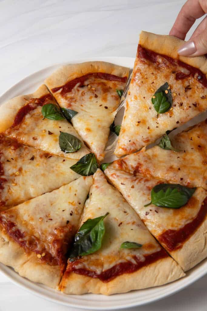 Gluten Free Sourdough Discard Pizza Crust for Sourdough Pizza.
