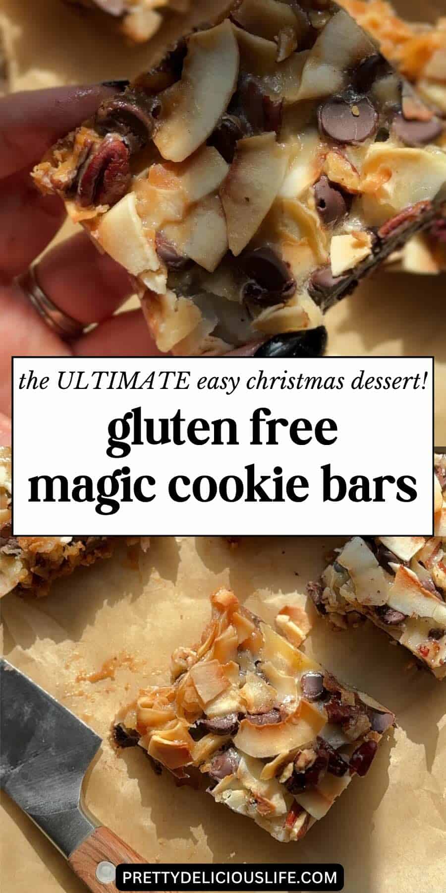 pinterest pin for gluten free seven layer bars