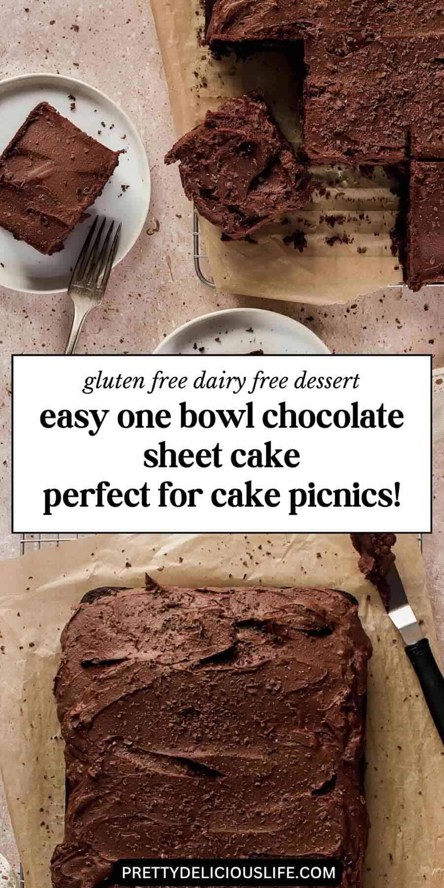 gluten free dairy free chocolate cake pinterest pin