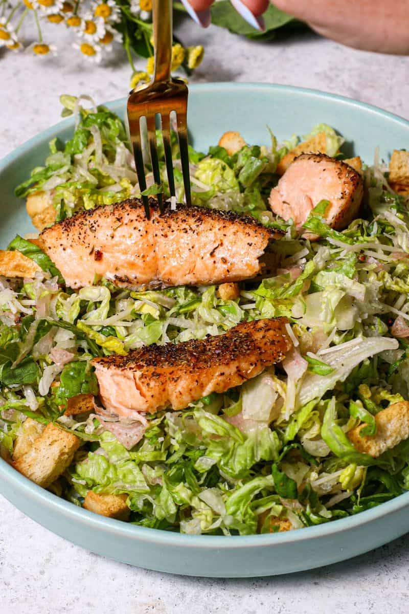 Salmon Caesar Salad Pretty Delicious Life
