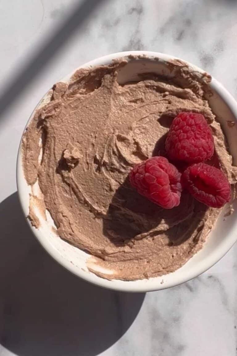 2 Ingredient Creamy Chocolate Protein Mousse - Pretty Delicious Life