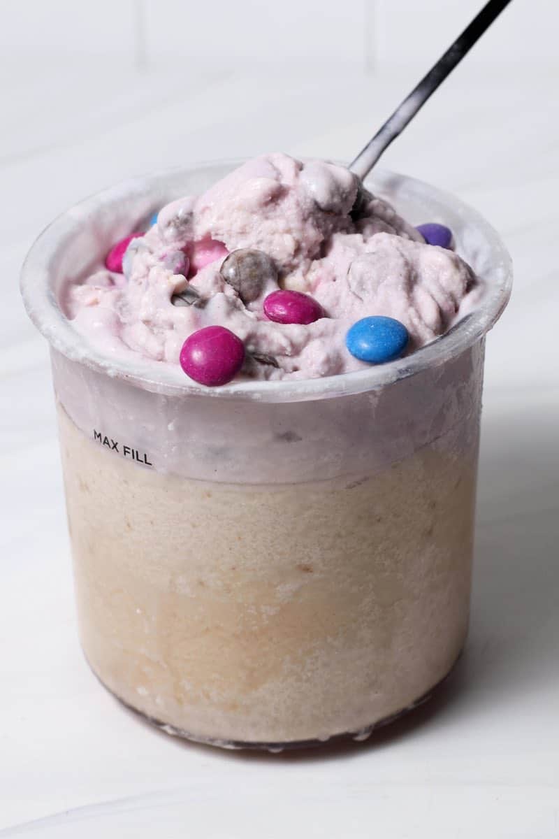 Copycat Protein M&amp;M McFlurry Dairy Free Ninja Creami Recipe