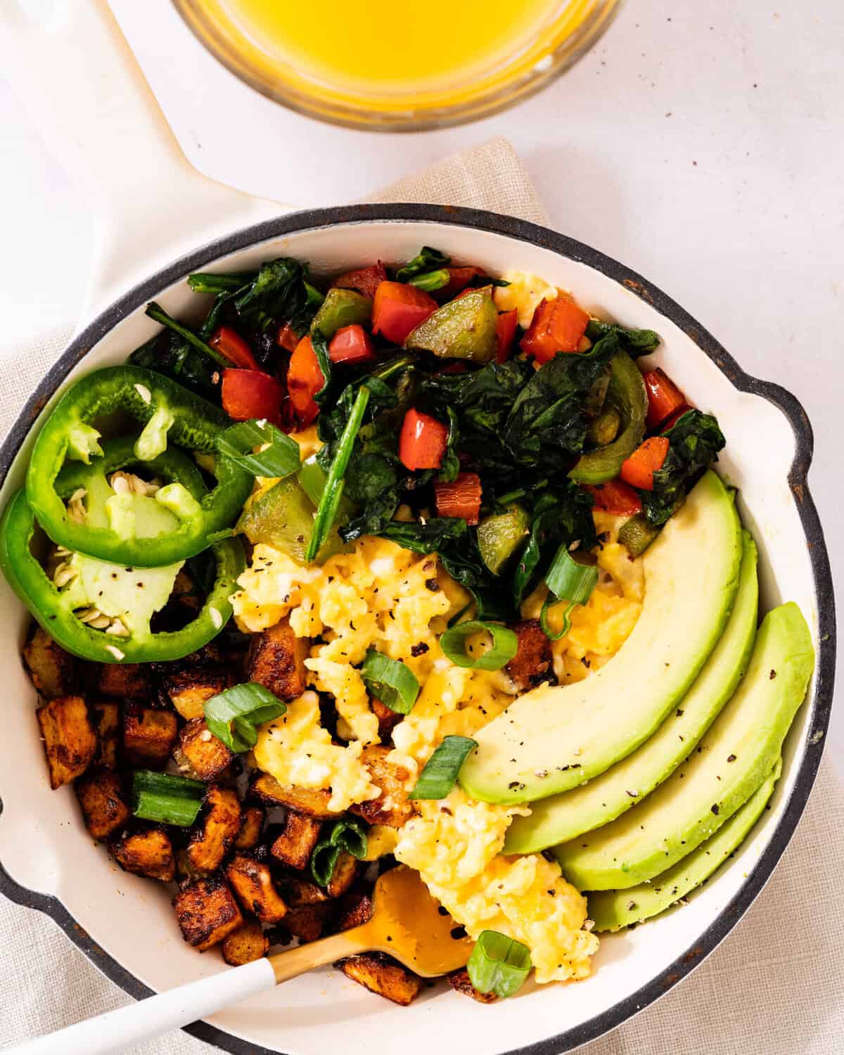 healthy high protein breakfast burrito bowls