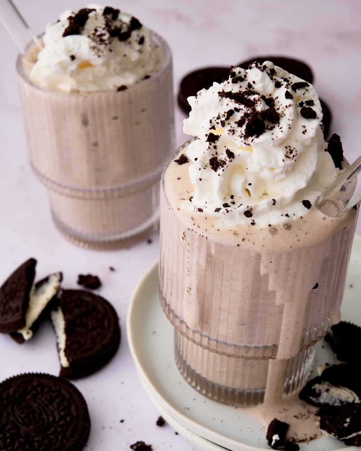 cookies and cream protein shake