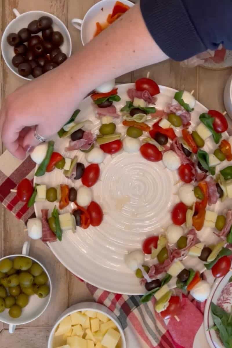 antipasto wreath