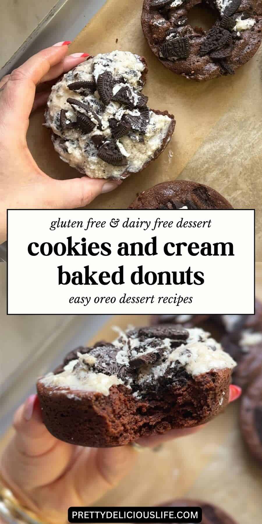 cookies and cream donuts pinterest pin