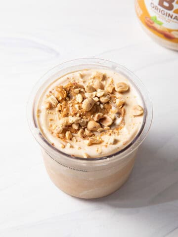Finished peanut butter Ninja Creami with pb fit protein powder.