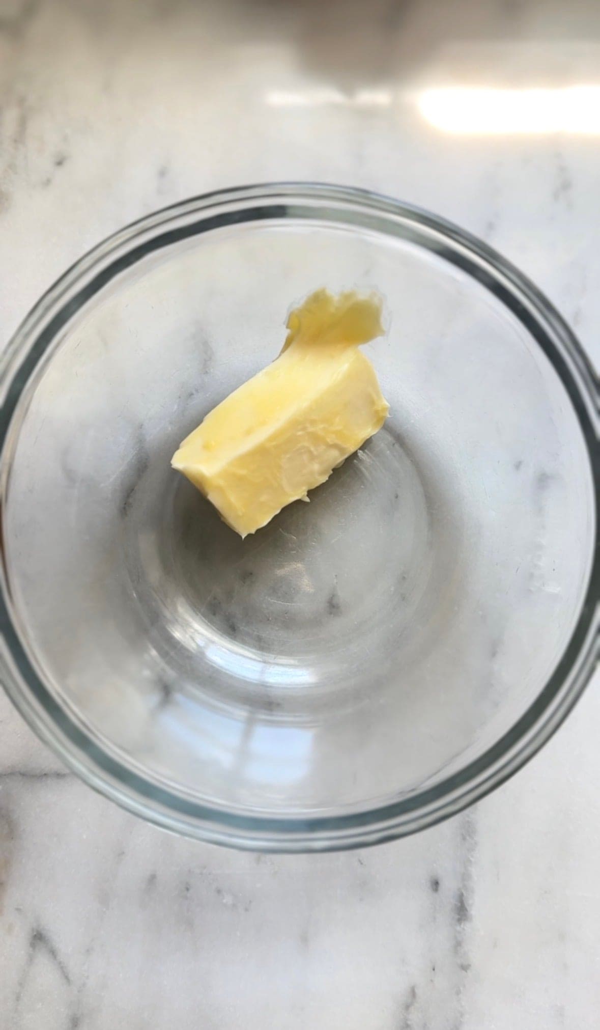 Add butter to a bowl.