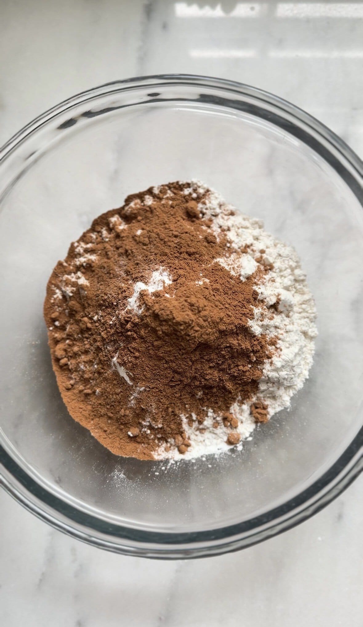 The dry ingredients of the Pumpkin Cottage Cheese Scones.