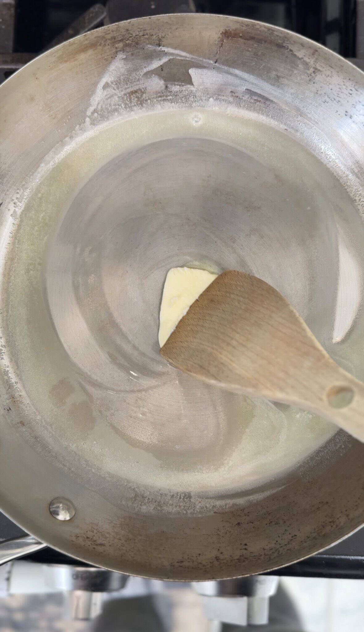 Melt butter in the skillet over medium-low heat.